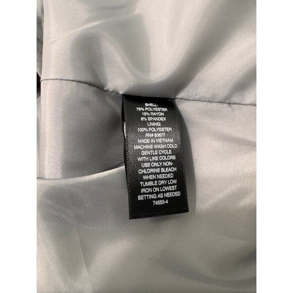 Worthington Women's Gray Double Breasted Blazer Size 14 - Picture 5 of 9